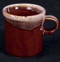 McCoy #1412 Dripware Brown Stoneware Coffee Mug